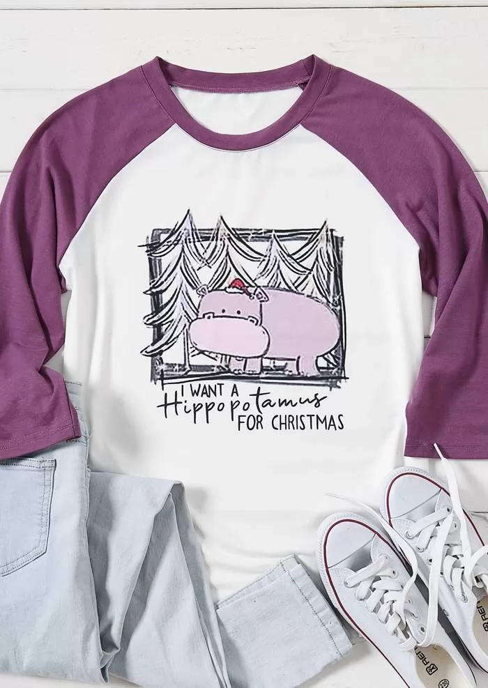 I Want A Hippopotamus For Christmas Tee