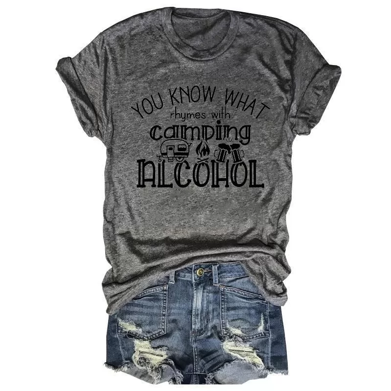 You Know What Rhymes with Camping Alcohol T-Shirt