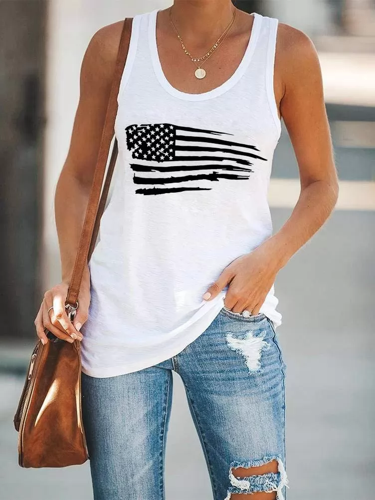 Distressed American Flag T-Shirt