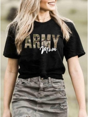 Camouflage Army Mom T-Shirt