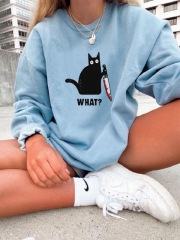 What Black Cat Casual Sweatshirt