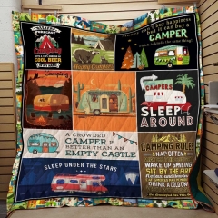 Sleep Around Campers Blanket Quilt