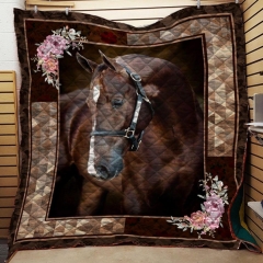 Racehorse 3D Blanket Quilt