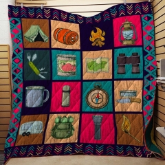 Camping Tools Blanket Quilt