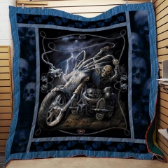 Ghost Rider Lightning Blanket Quilt