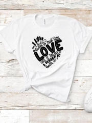 I Have Love Romantic Print Tee