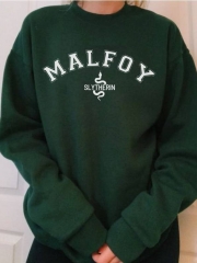 Malfoy Slytherin Vintage Print Sweatshirt