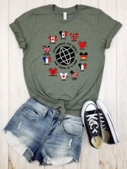 Conquering The World One Drink At A Time Countries Tee