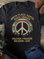 Politics Freedom Love Tee