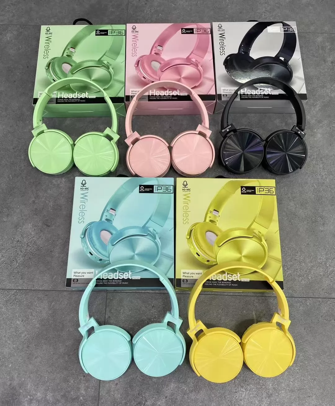 GK-HH001 P36 Macaron Wireless Headsets