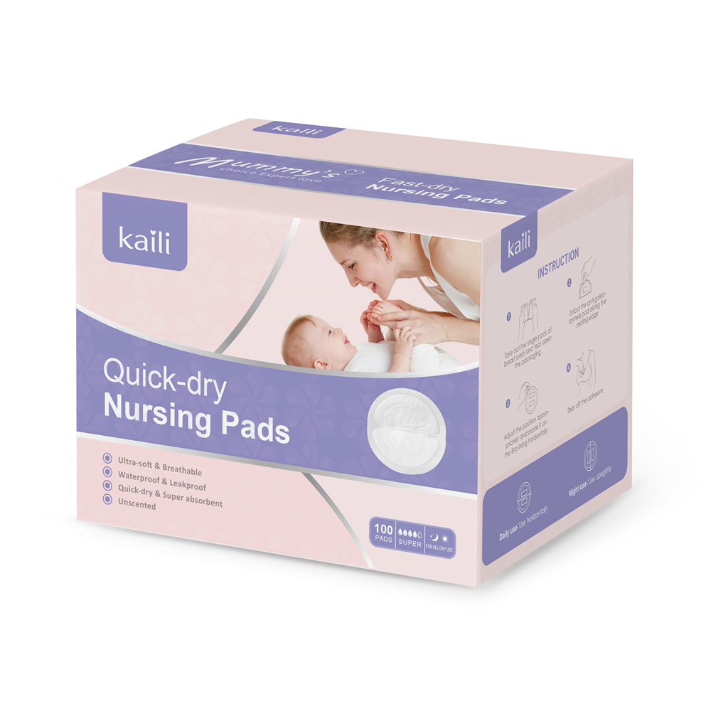 Kaili Wholesale Disposable Breastfeeding Pads 100 PCS Nursing Pads For Moms  After Give Childbirth