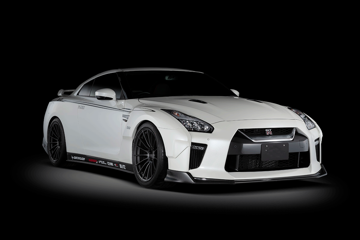 BLITZ AEROSPEED STYLE CARBON FIBER FRONT LIP FOR NISSAN R35 GTR 2017 ...