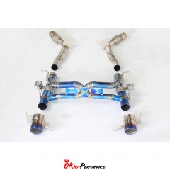 Exhaust System For Ferrari F488 GTB 2015-Present Stainless steel / Titanium / Gilded