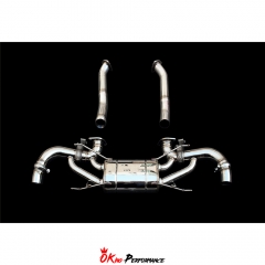 Exhaust System For Aston Martin V8 Vantage 2006-2013 Stainless steel / Titanium / Gilded