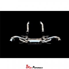 Exhaust System For Aston Martin V8 Vantage 2006-2013 Stainless steel / Titanium / Gilded