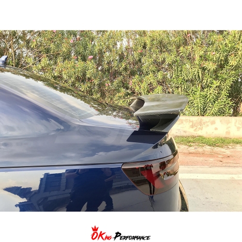 OKP-Style Dry Carbon Fiber Gt Rear Spoiler For Audi S4 B10 2018-2020