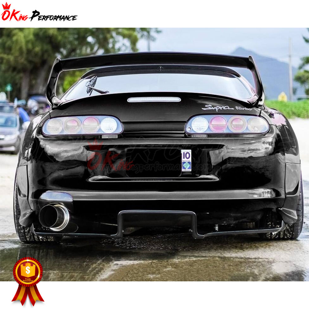 ts style carbon fiber cfrp rear diffuser for toyota supra jza80 mkiv