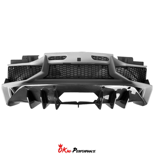SV Style Dry Carbon Fiber with Portion Primer Rear Bumper For Lamborghini Aventador LP700-4 LP720 LP750 2011-2015