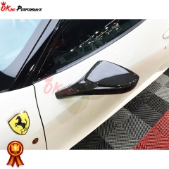 Carbon Fiber Mirror Cover Replacement For Ferrari 458 Ltaly Speciale Spyder 2011-2016