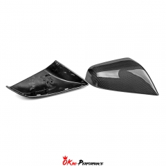 Carbon Fiber (CFRP) + ABS Wing Mirror Cover Replacement For Tesla Model S 2014-2016