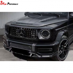 TopCar Style Both Side Dry Carbon Fiber Hood For Mercedes Benz G Class W464 G500 AMG G63 2018-2020