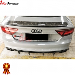 WS Style Dry Forged Carbon Fiber Rear Spoiler For Audi RS7