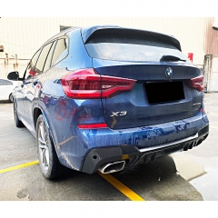 HM Style Carbon Fiber (CFRP) Rear Diffuser For BMW X3 G01 G08 2019-2022
