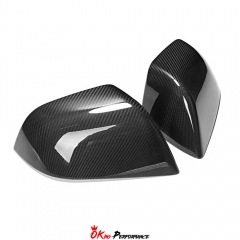 Carbon Fiber Side Mirror Caps (Replacement) For Tesla Model 3