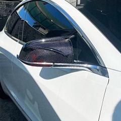 B Style Carbon Fiber (CFRP) Mirror Cover Replacement For Tesla Model 3