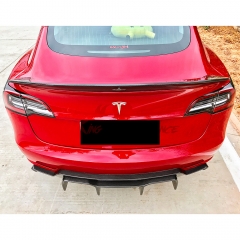 Vorsteiner Style Dry Carbon Fiber Rear Spoiler For Tesla Model 3 2016-2019