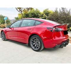 Vorsteiner Style Dry Carbon Fiber Rear Spoiler For Tesla Model 3 2016-2019