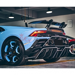 Paktechz Dry Carbon Fiber Rear Spoiler Wing For Lamborghini Huracan EVO