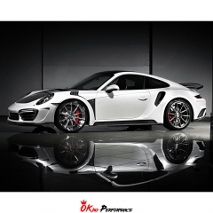 Topcar Style Half Carbon Fiber (CFRP) Rear Bumper For Porsche 911 991 Carrera 991.1 991.2 Turbos 2011-2018