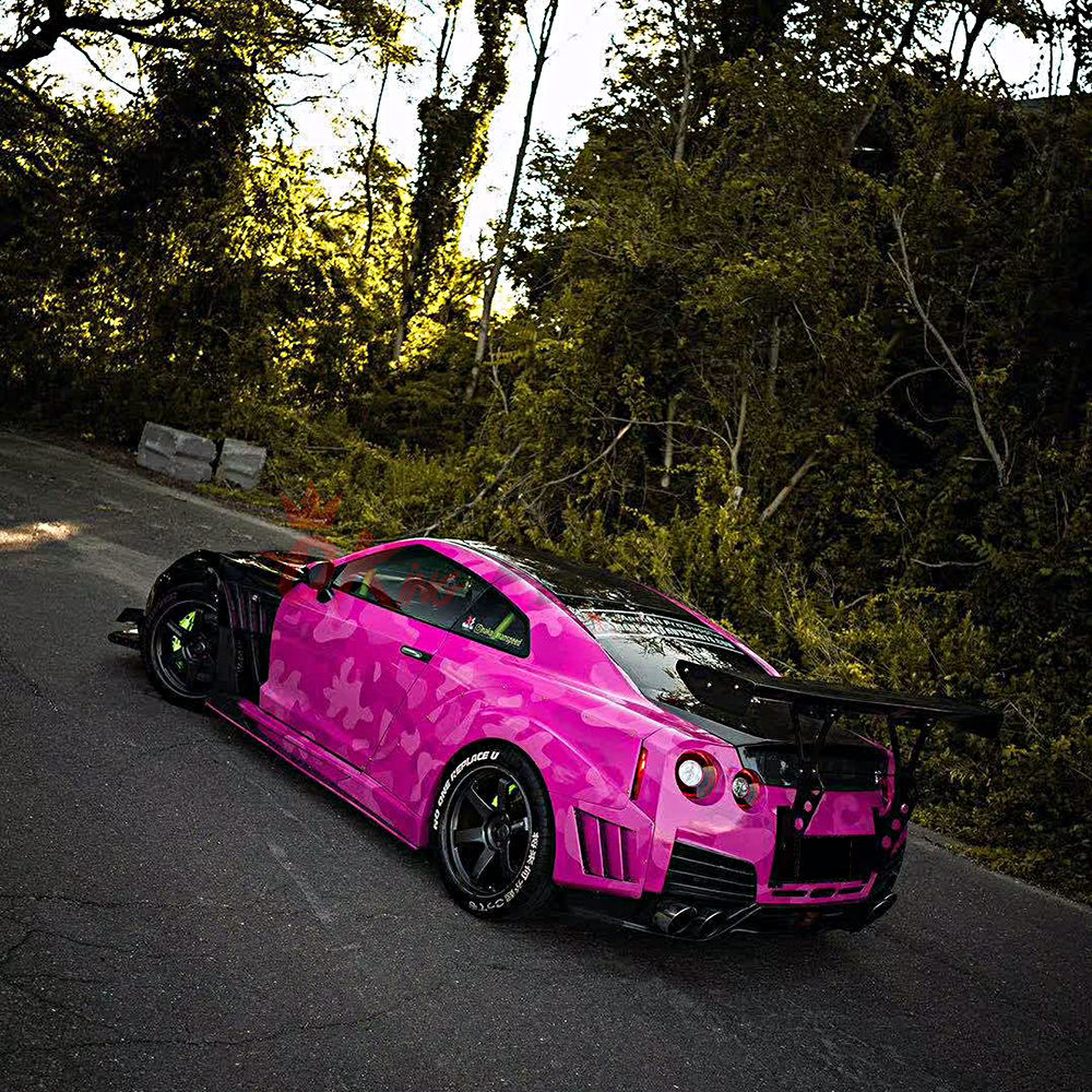 KAMIKAZE R Super Sonic Style Glass Fiber (FRP) Wide Body Kit For NISSAN ...