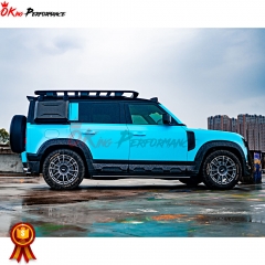 Oking Style Dry Carbon Fiber Wide Body Kit For Land Rover Defender