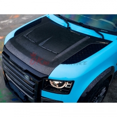Camo Weave Dry Carbon Fiber Hood For Land Rover Defender 110 90 L663 2020-Present