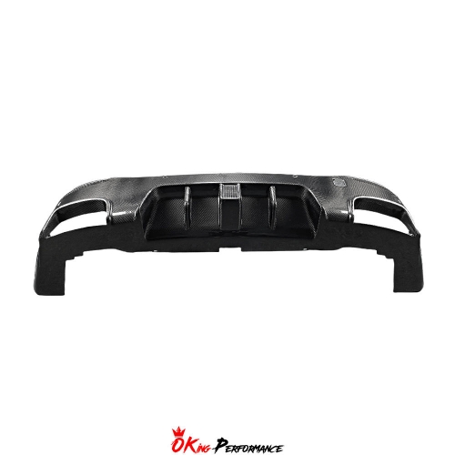 Carbon Fiber (CFRP) Rear Diffuser (With Light with Exhaust Tips) For Mercedes Benz GLE Class 450 2020-Present