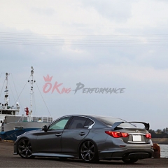 Skyline 400R Impul 537S Style Half Carbon Fiber Spoiler For INFINITI Q50 2013-2024