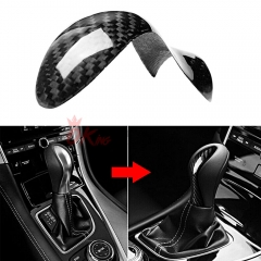 Dry Carbon Fiber Gear Shift Knob Trim For INFINITI Q50 2013-2017