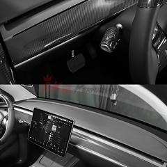 Carbon Fiber (CFRP) Interiors Dashboard Cover Trim Replacement (LHD RHD) For Tesla Model 3 2016-Present