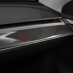 Carbon Fiber (CFRP) Interiors Dashboard Cover Trim Replacement (LHD RHD) For Tesla Model 3 2016-Present