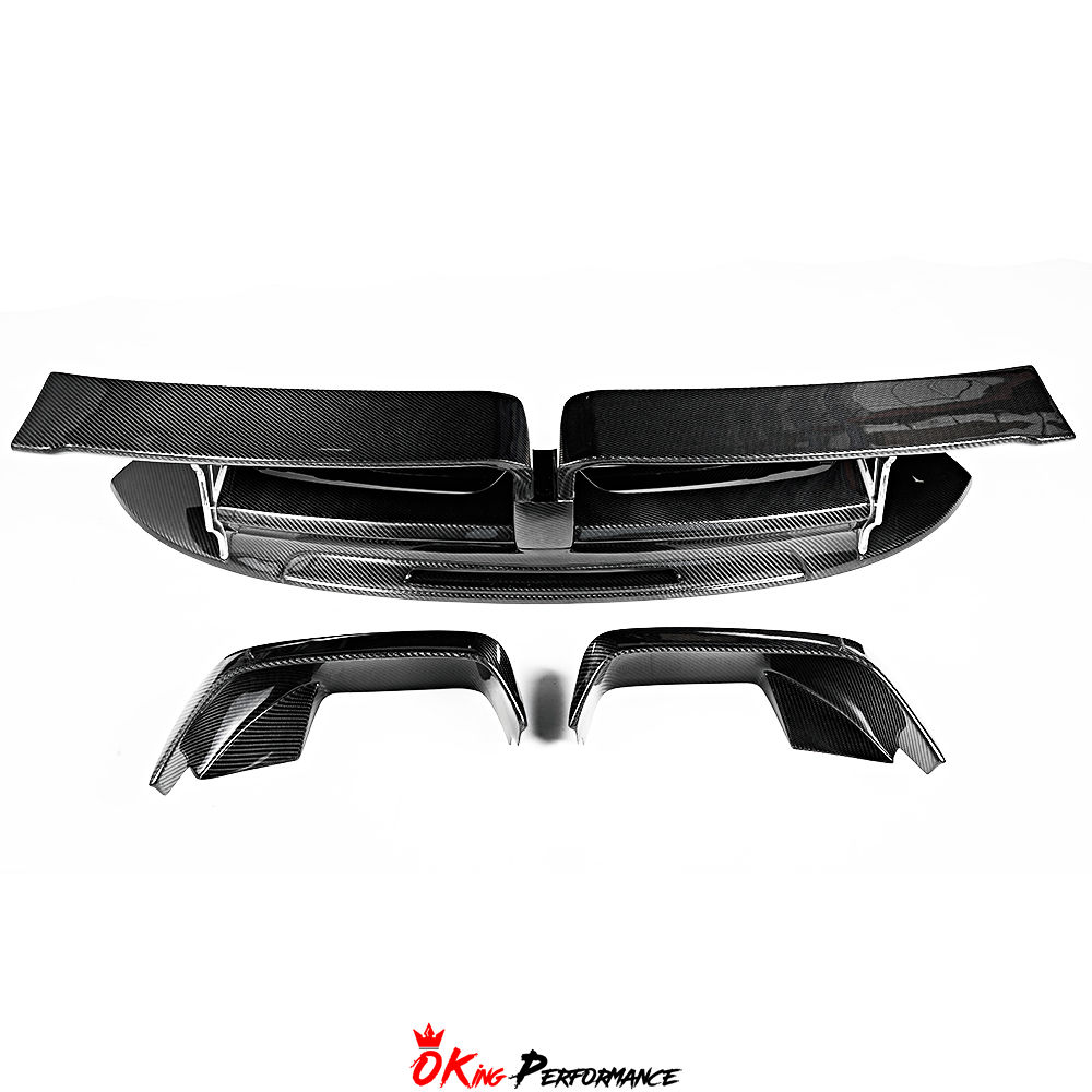 TechArt Style Dry Carbon Fiber Rear GT Spoiler Wing For Porsche 911 992