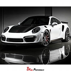 Topcar Style Half Carbon Fiber (CFRP) Front Bumper For Porsche 911 991 Carrera 991.1 991.2 Turbos 2011-2018