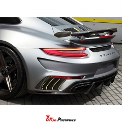 Topcar Style Carbon Fiber (CFRP) Rear Diffuser For Porsche 911 991 Carrera 991.1 991.2 Turbos 2011-2018