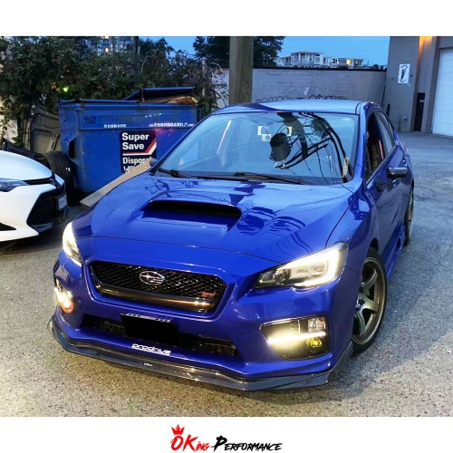 Varis-Style Carbon Fiber(CFRP) Front Lip For Subaru Impreza 11 VAB VAF STI S4 2015-2018