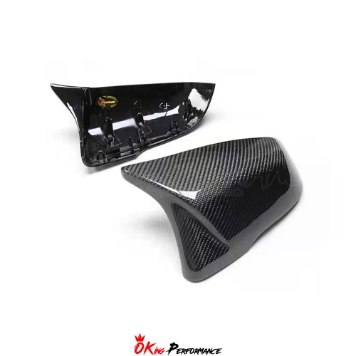 AN Style Carbon Fiber Mirror Caps (repalcement) For Toyota Supra MK5 A90 A91 GR 2019-2024