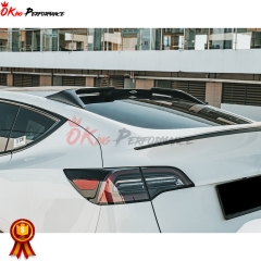 MIW Style Forged Dry Carbon Fiber Roof Spoiler For Tesla Model Y 2020-2021