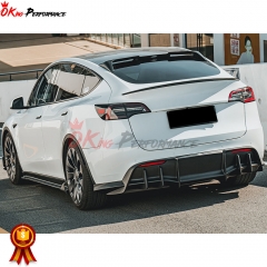 MIW Style Forged Dry Carbon Fiber Rear Diffuser For Tesla Model Y 2020-2021