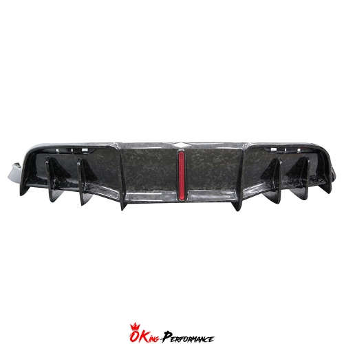 MIW Style Forged Dry Carbon Fiber Rear Diffuser For Tesla Model Y 2020-2021