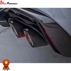 Carbon Fiber Exhaust Tips For Audi A7 S7 C8 2019-2024